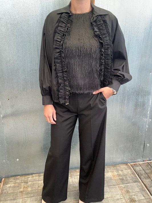 Visivo pantalon Zwart