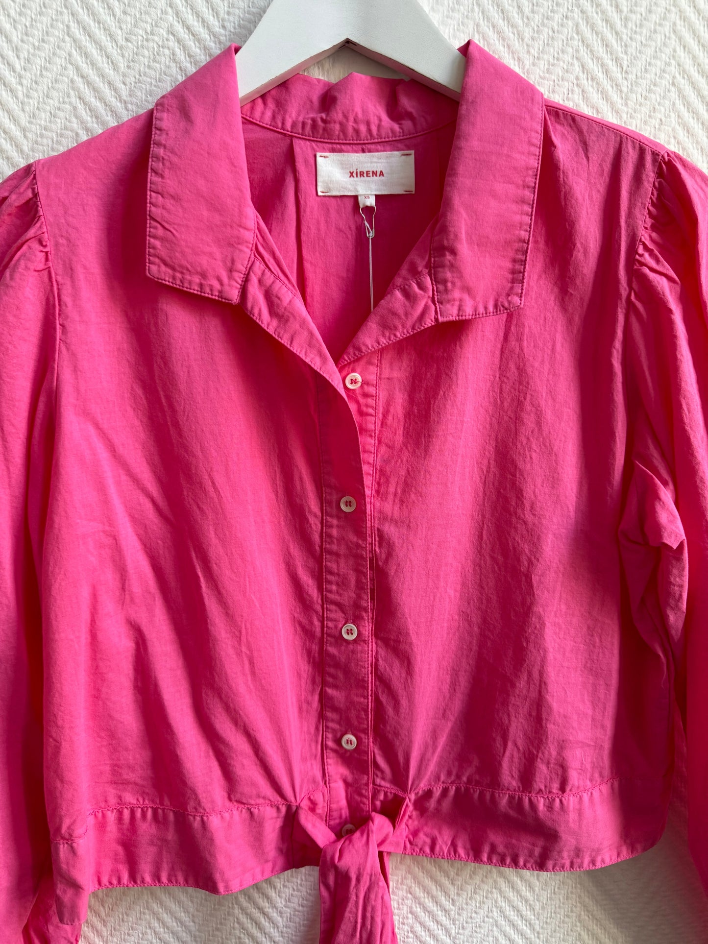 Xirena XS elsie shirt pink glow