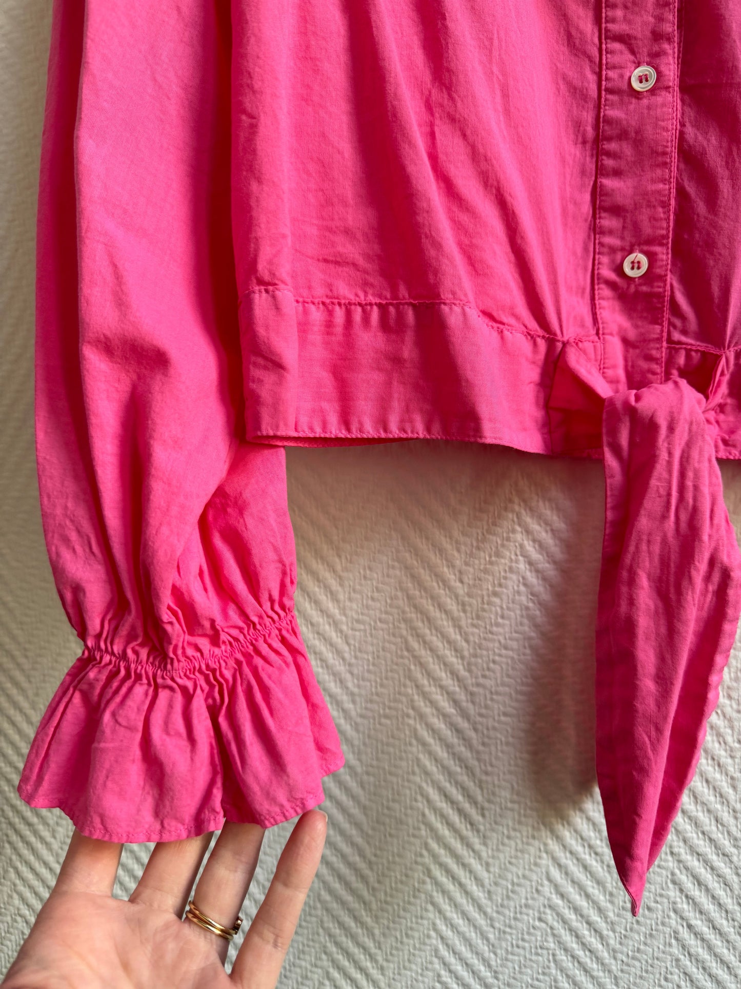 Xirena XS elsie shirt pink glow