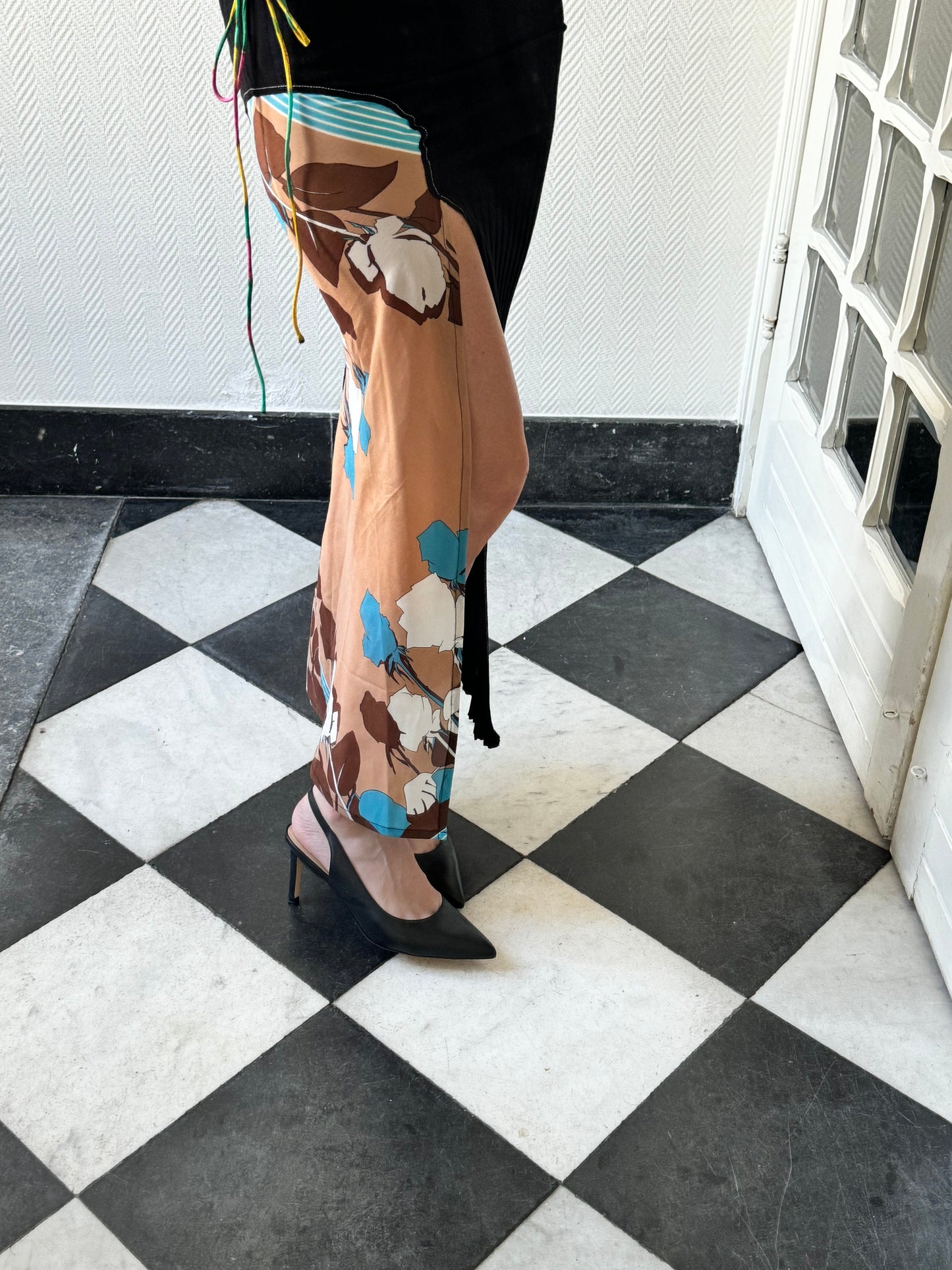 Jersey x Scarf jurk (S)