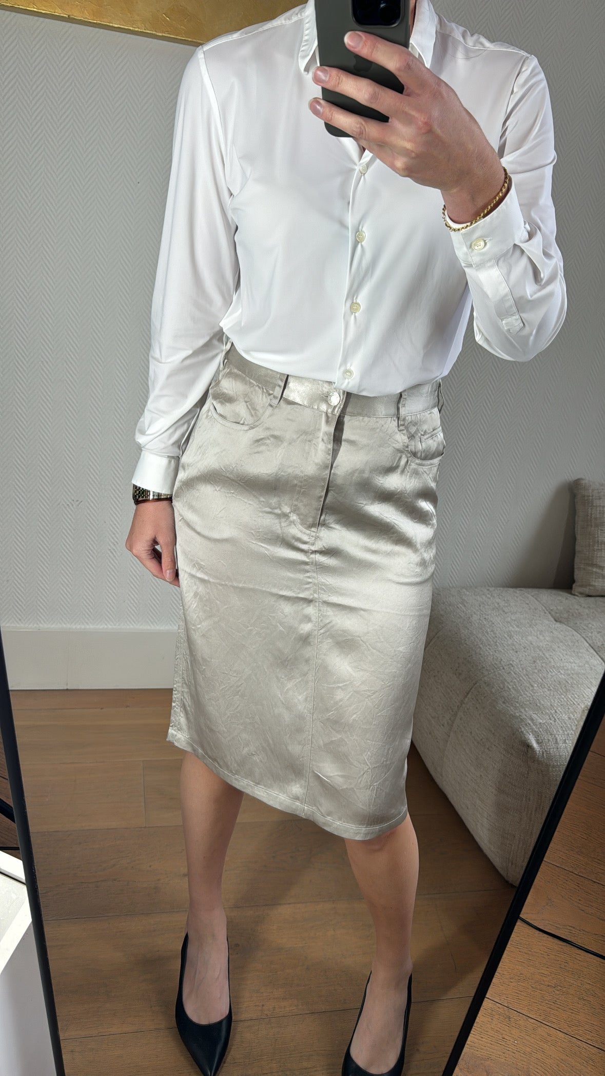 Champagne skirt (M)