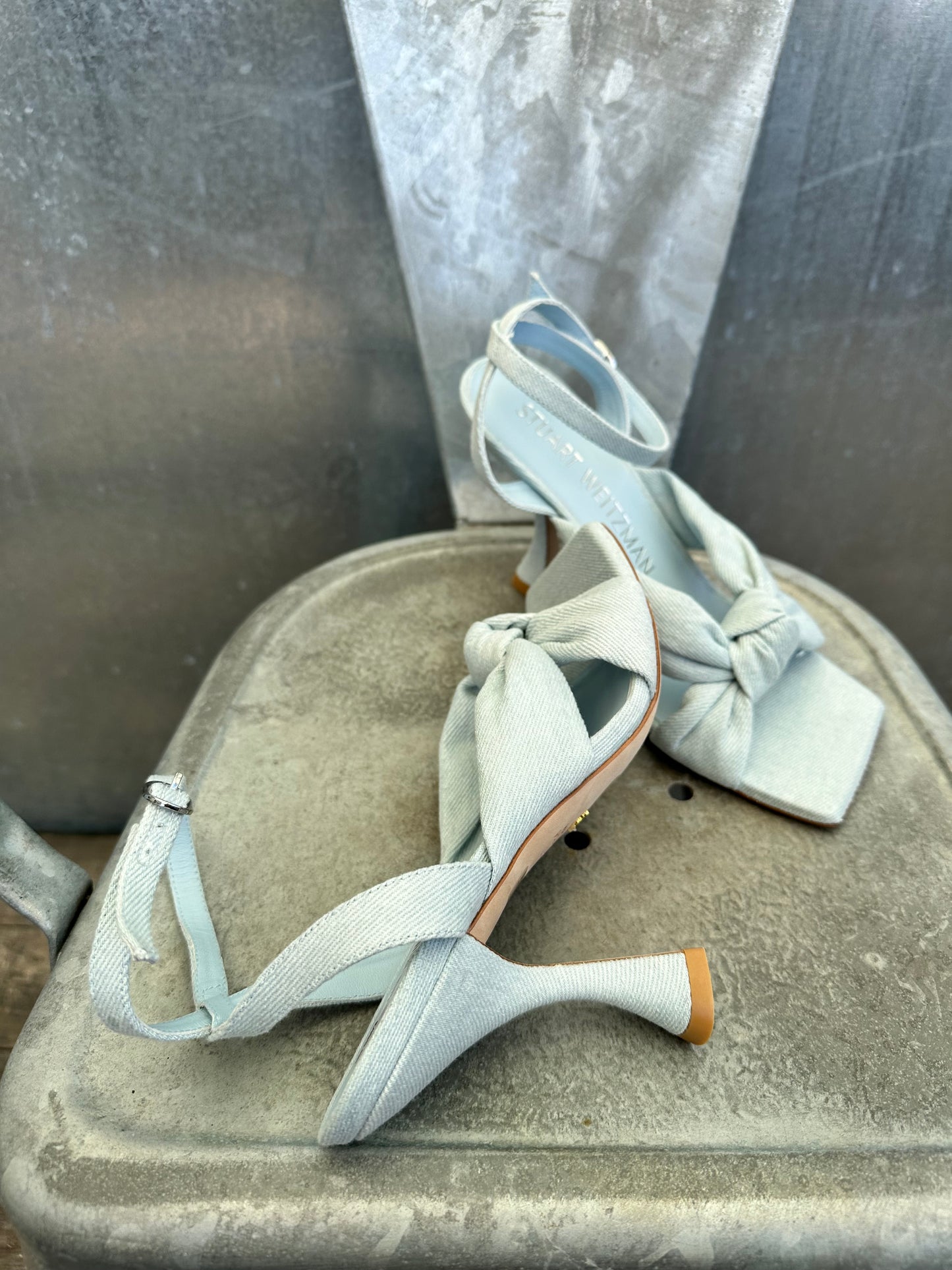 Playa ankelstrap denim sandaal