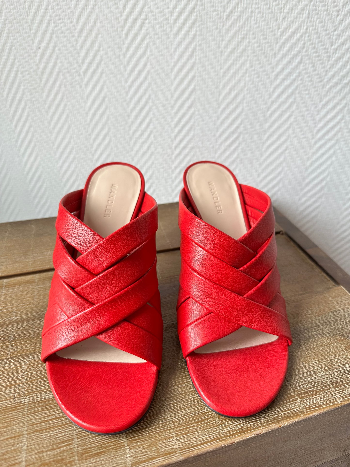 Louie mules cherry red 37