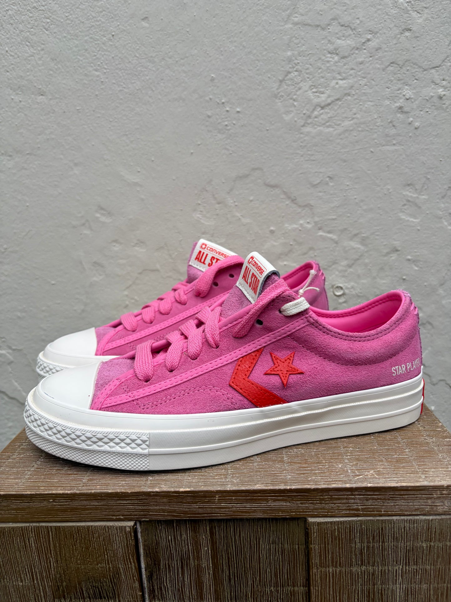 Converse sneakers roze suede