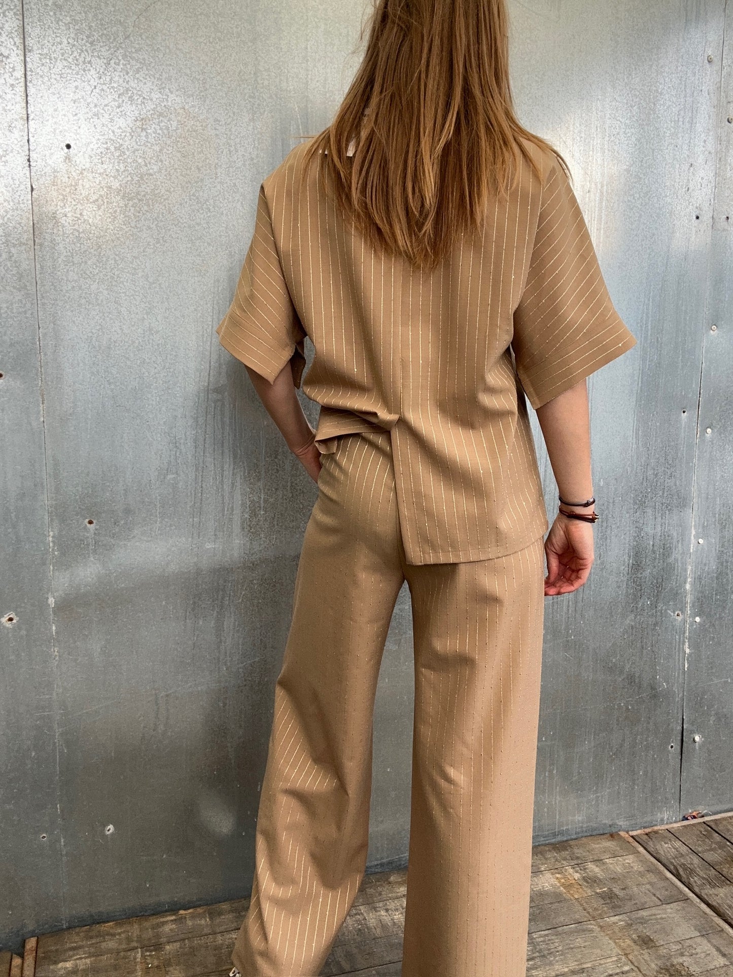 Bliss Pants Wide Pants Strap Honey 40