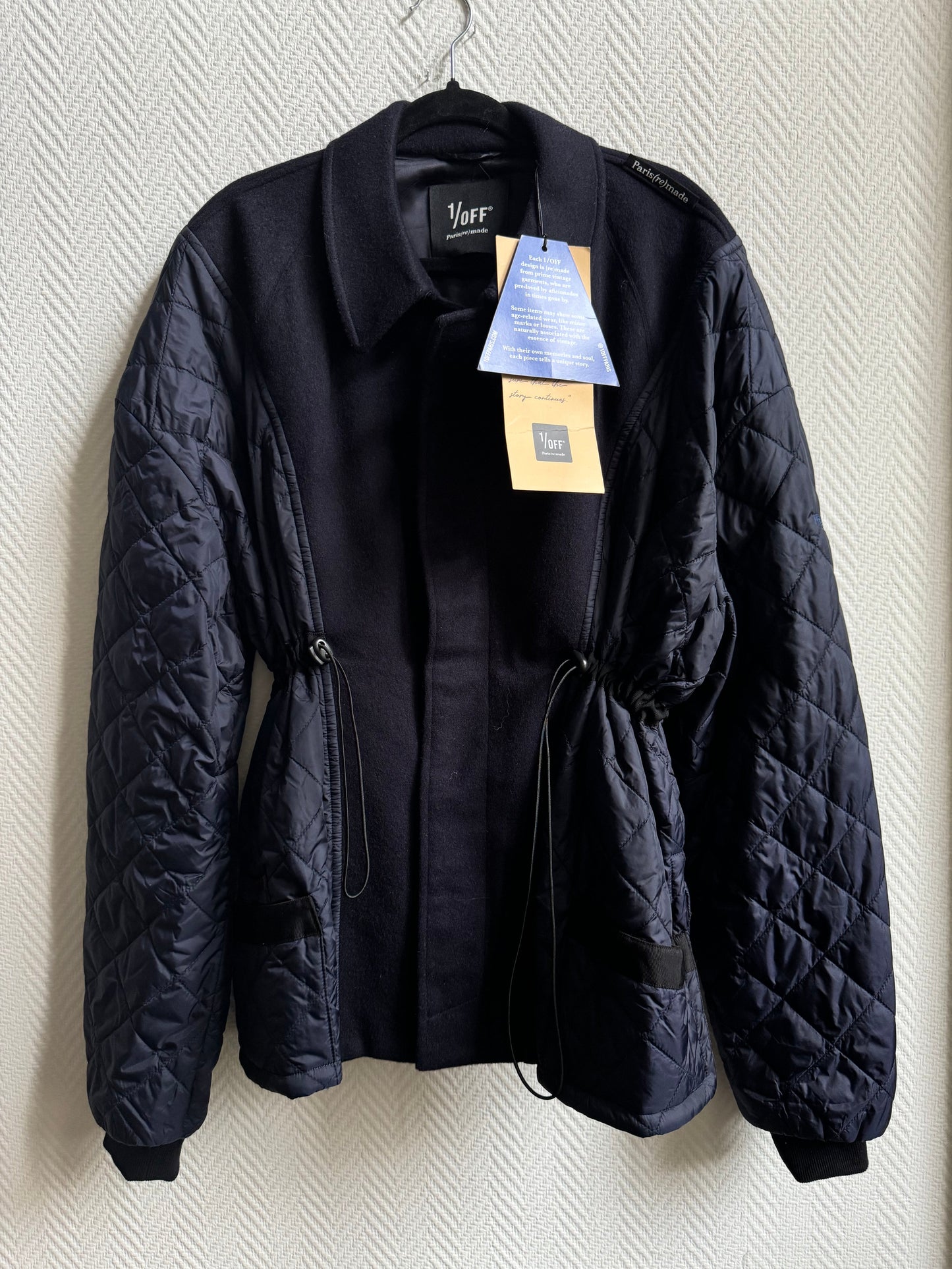 Hybrid quilt puff padded jacket (M/L)