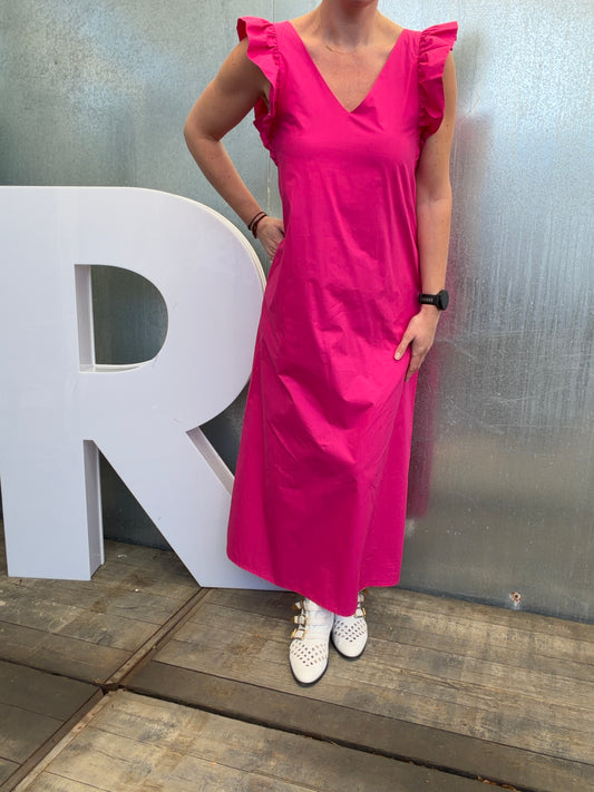 jurk Josephine Poplin fuchsia One Size