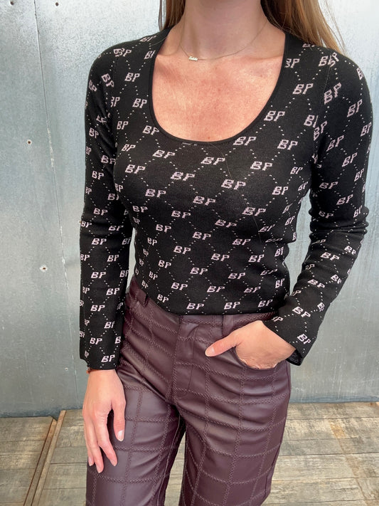 Carmen blush harlequin black