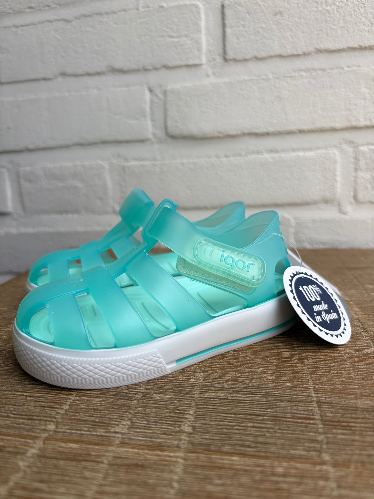 Igor star transparant mint sandalen