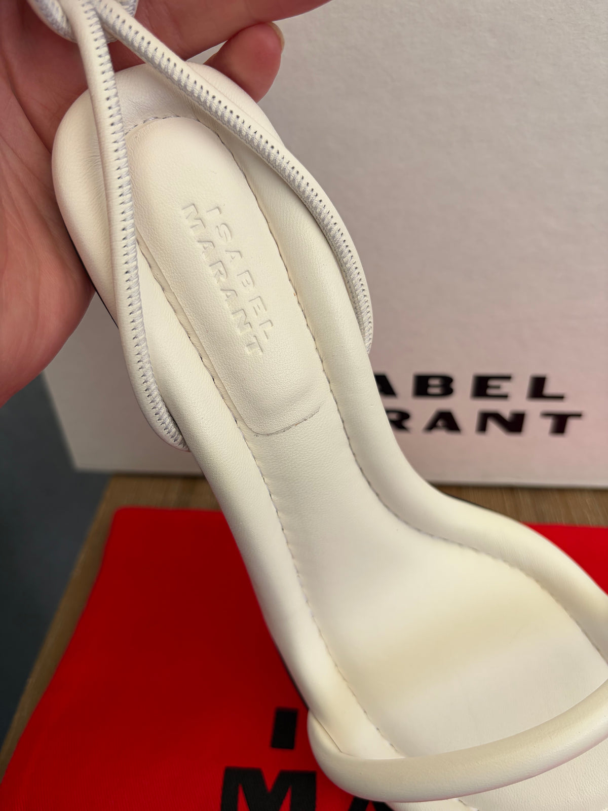 Katree Isabel marant padded heels wit