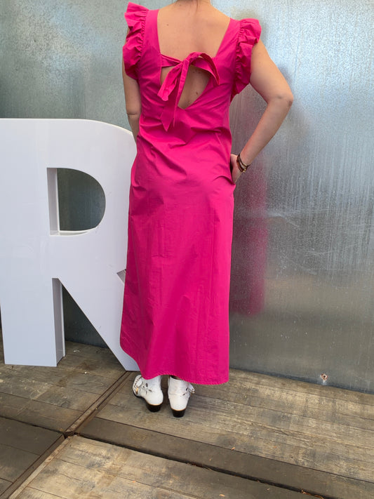 jurk Josephine Poplin fuchsia One Size