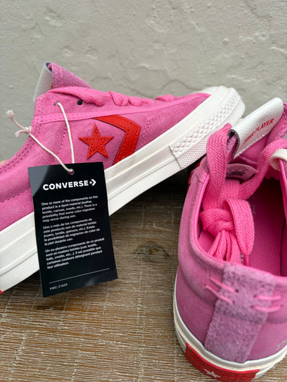 Converse sneakers roze suede