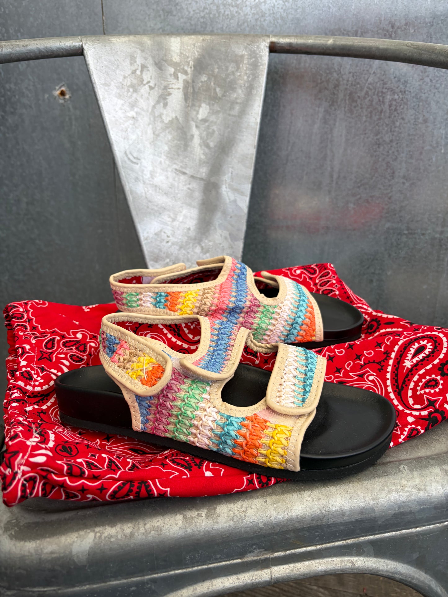 Arizona love sandalen raffia