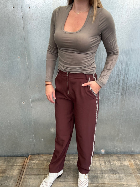 Elle pants Mahogany 38