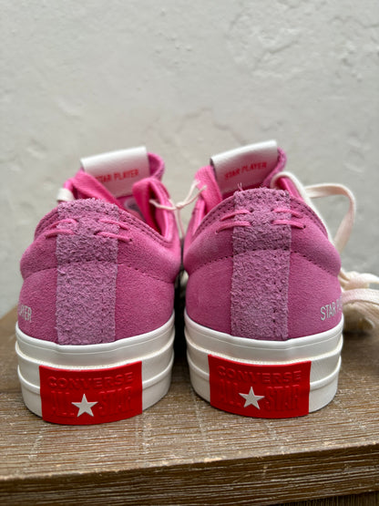 Converse sneakers roze suede