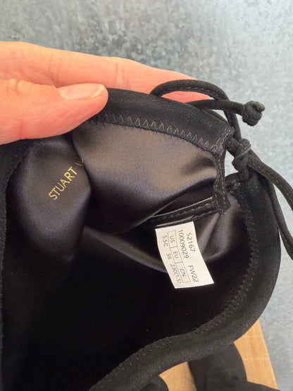 Stuart weitzman laarzen suede zwart lowland