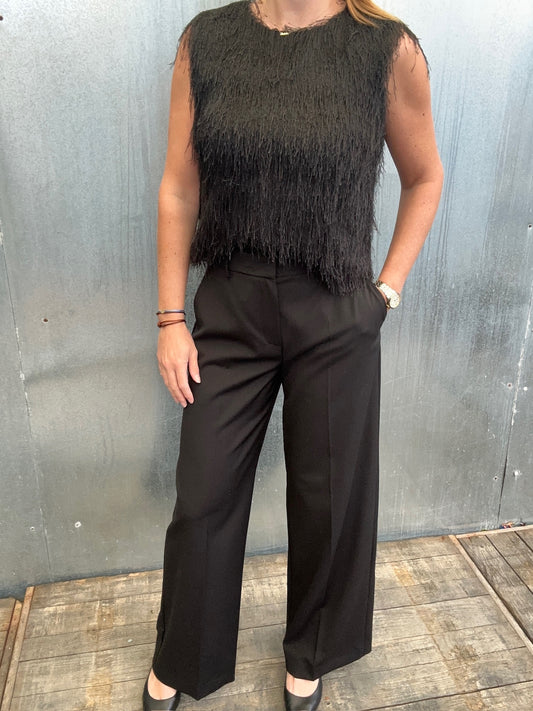 Visivo pantalon Zwart