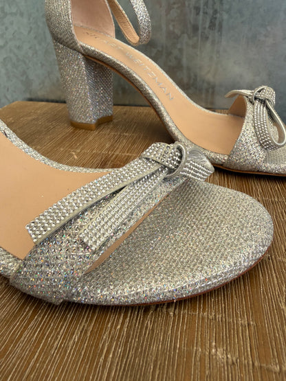 Stuart weitzman heels sandals zilver glitter