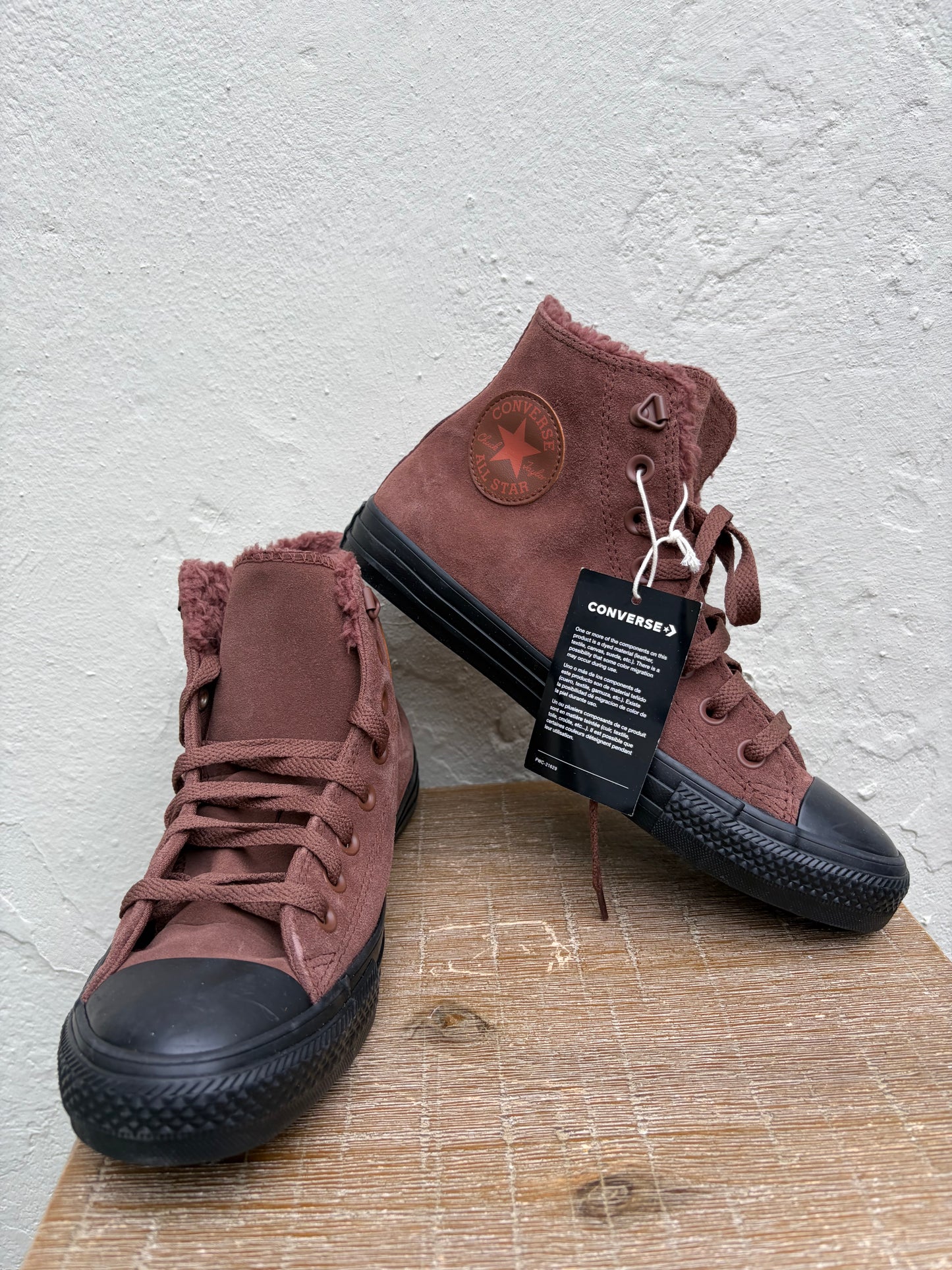 Converse sneakers leather- faux fur