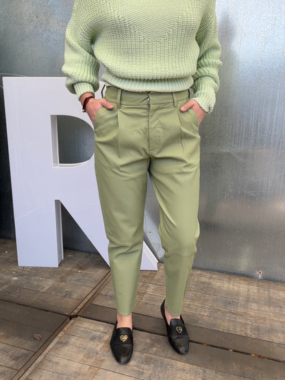 Annie leather pants pistache 38