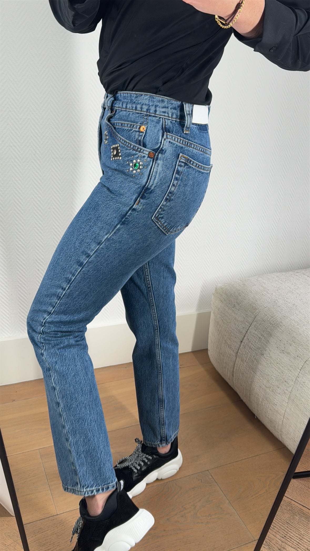 70s straight jeweled stoned indigo jeans (26)