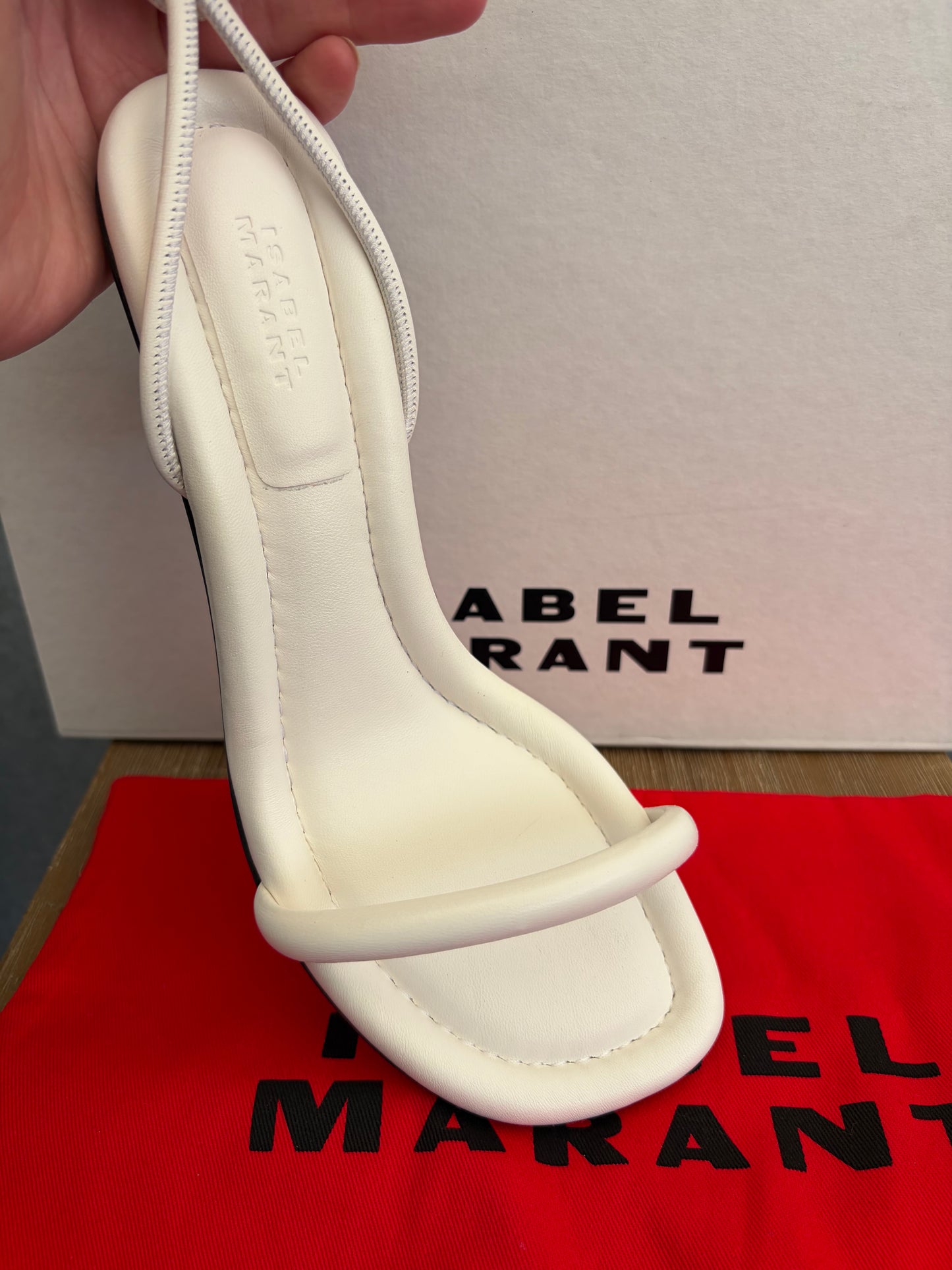 Katree Isabel marant padded heels wit