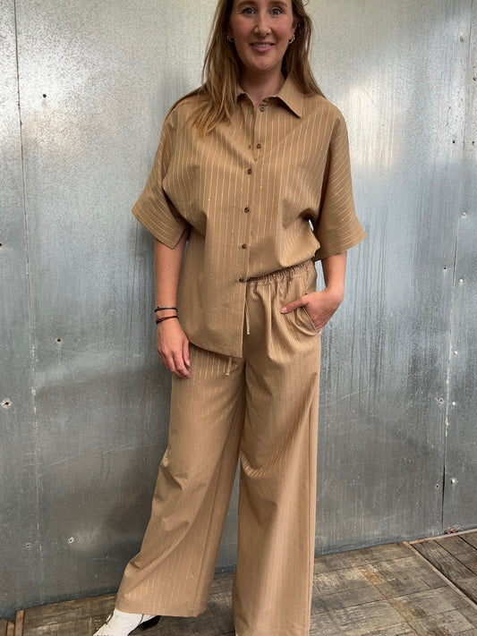 Bliss Pants Wide Pants Strap Honey 40