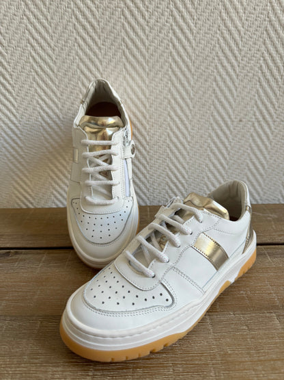 White gold sneakers