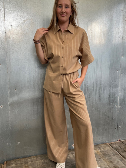 Bliss Pants Wide Pants Strap Honey 40