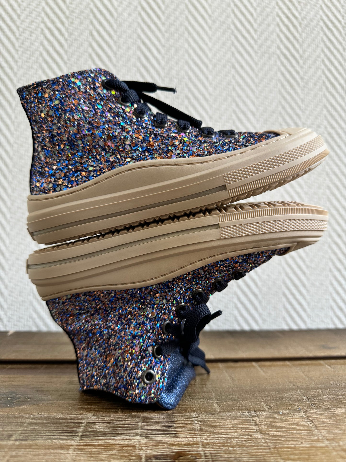 Blue Glitter sneaker