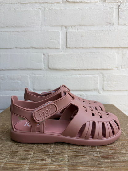 Igor Tobby solid pink sandalen