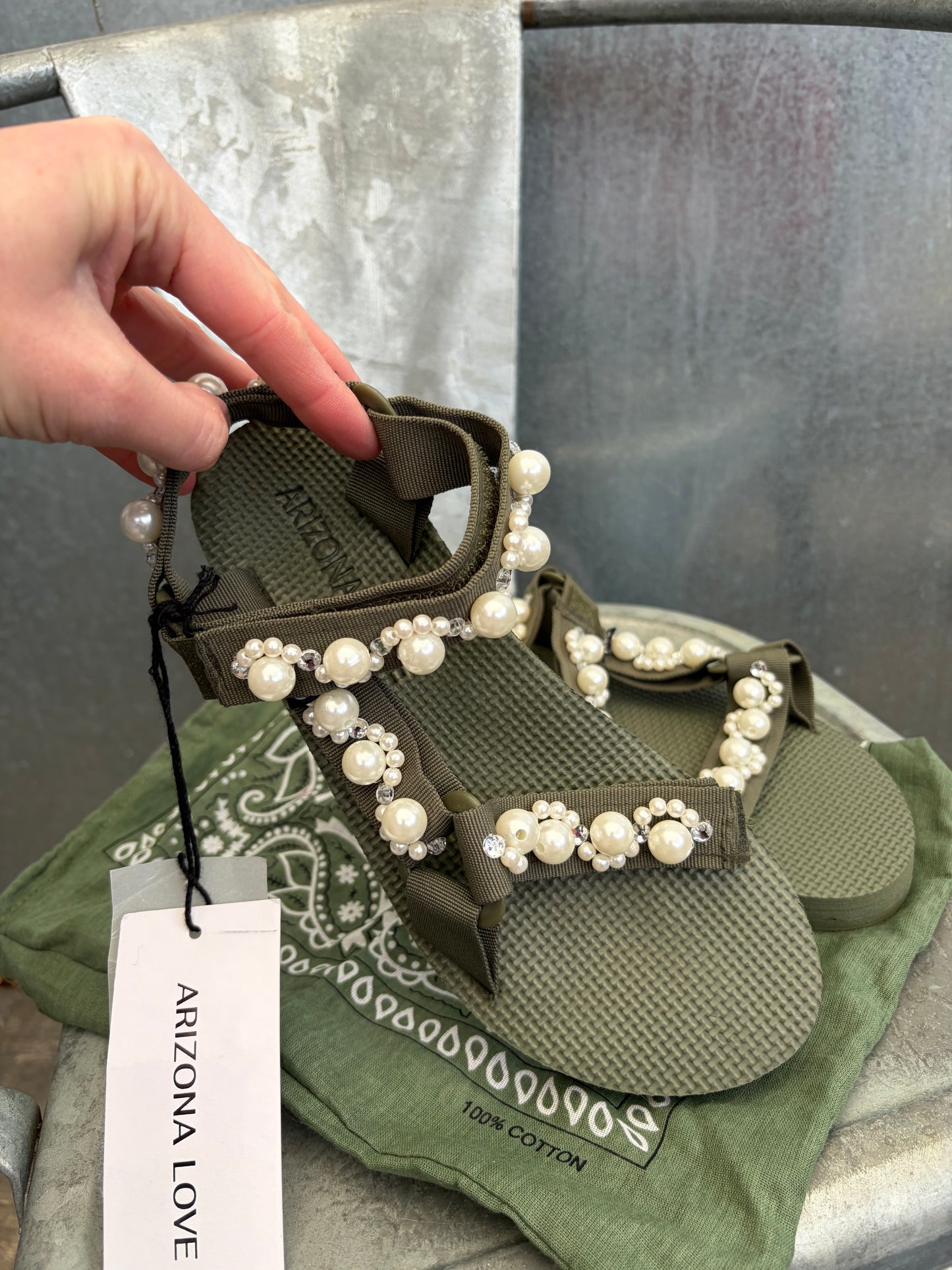 Arizona love sandalen pearl